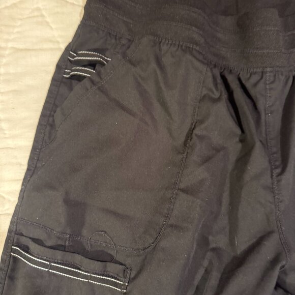 Black Scrub Pants – Size XL – Drawstring Waist - Picture 6 of 6